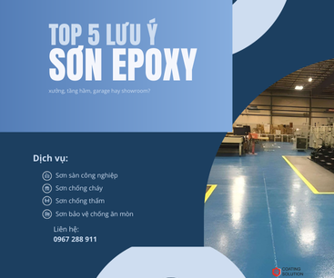 ⚠️  Cách lưu ý khi thi công sơn sàn Epoxy !!